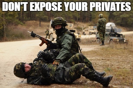 Don't expose your privates