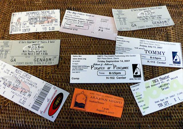 Tickets, tickets, tickets!